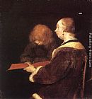 The Reading Lesson by Gerard ter Borch